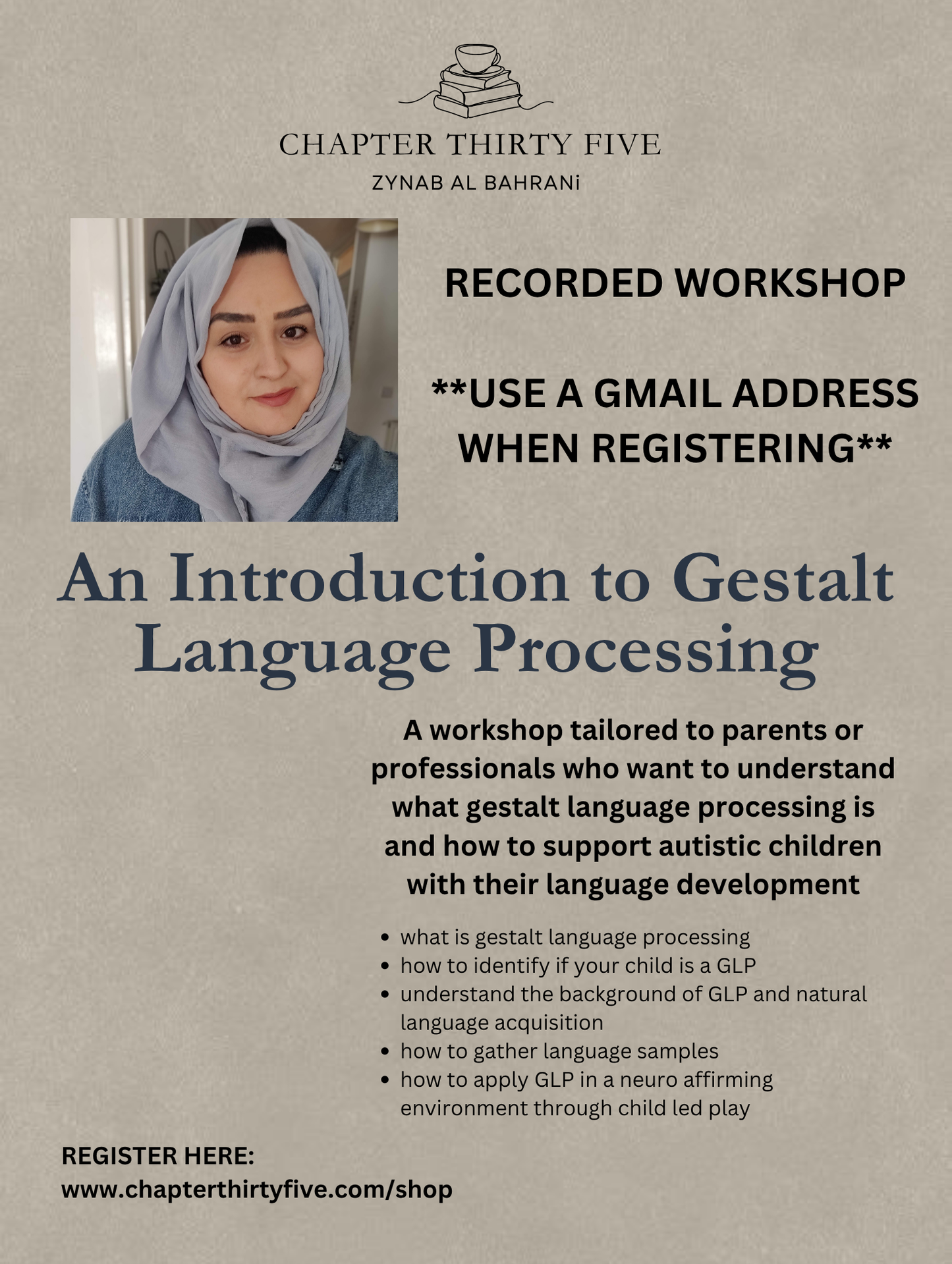 Gestalt Language Processing Recorded Workshop